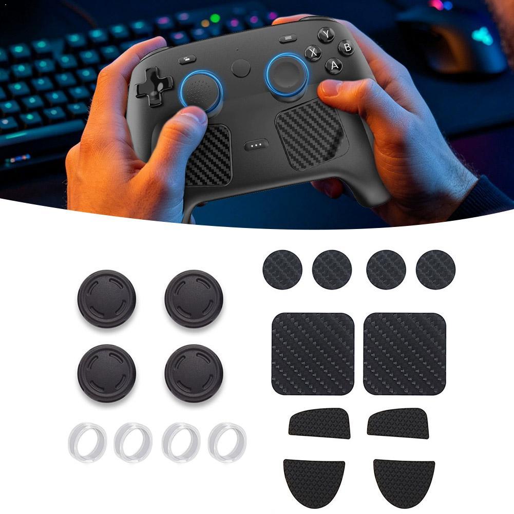 Gaming Console Controller - ฝาครอบซิลิโคนกันลื่นแบบนุ่มสำหรับคอนโทรลเลอร์ไอน้ำ 2 ฝาครอบปลอกนิ้วหัวแม่มืออุปกรณ์เสริมสำหรับเล่นเกม