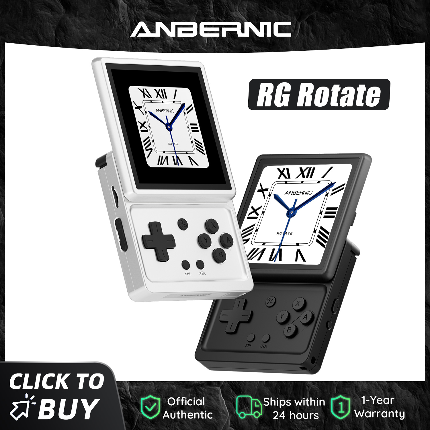 Gaming Console Years - เครื่องเล่นเกมพกพา Anbernic RG Rotate Retro ระบบ