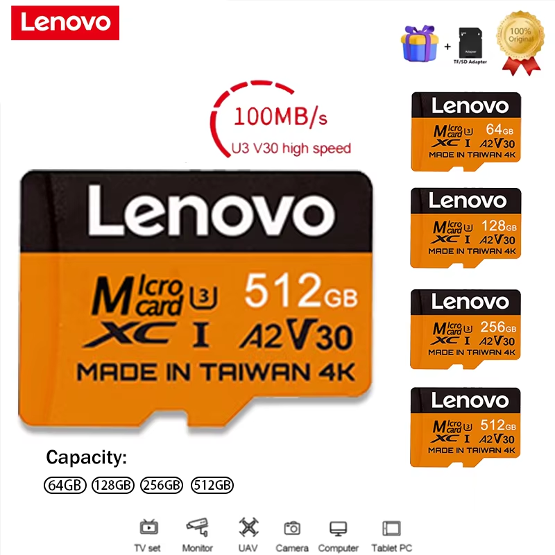 Gaming Console Lenovo - การ์ดหน่วยความจำ Lenovo Secure 512GB SD การ์ด