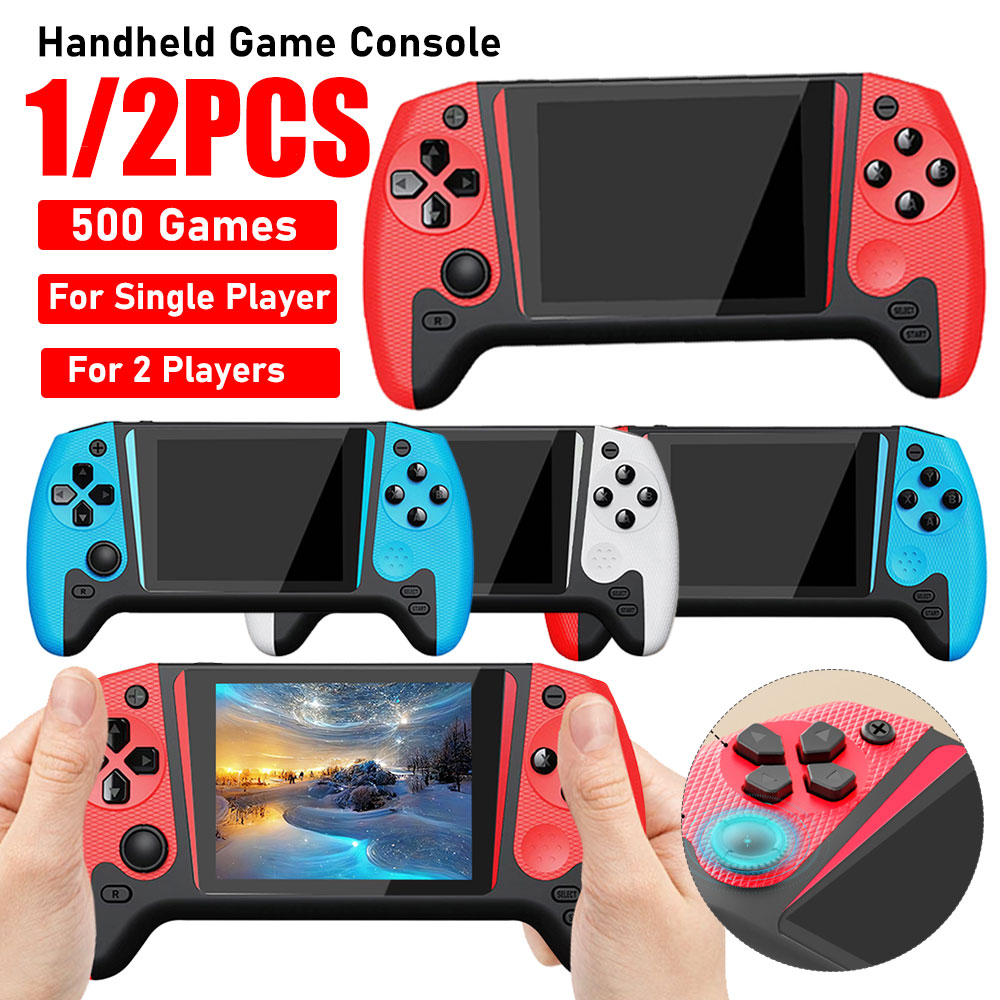 Q21 Gaming Console - คอนโซลเกมพกพาแบบย้อนยุคหน้าจอ LCD ขนาด 3.5 นิ้วในตัว 500