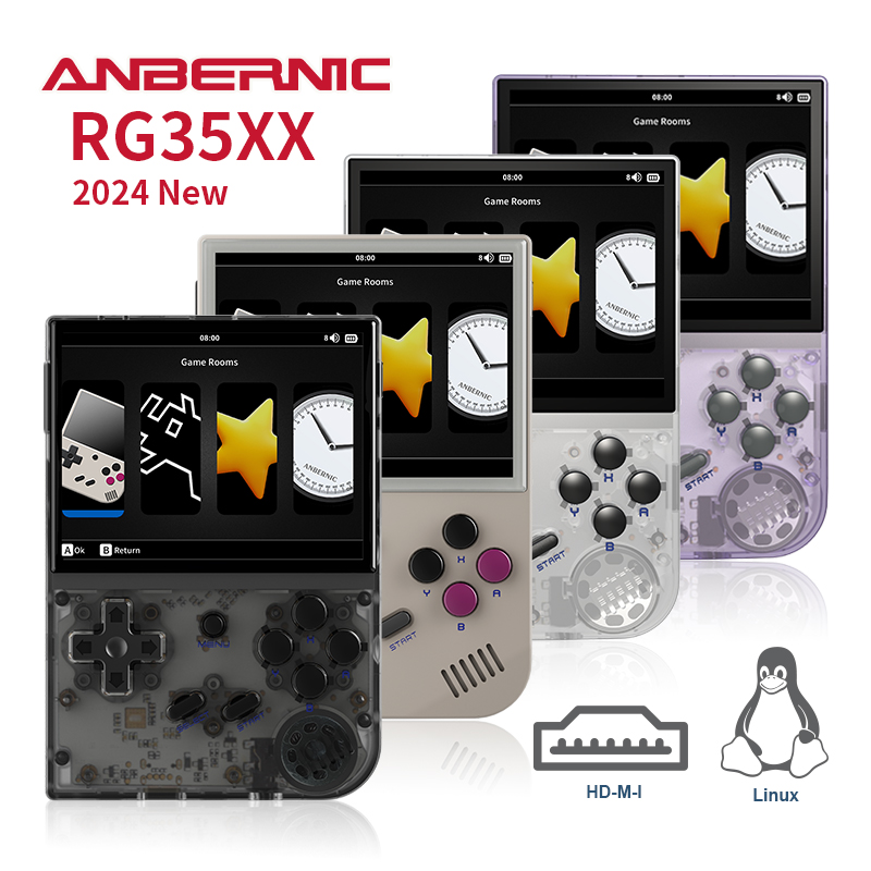 Gaming Console Under 5000 - ANBERNIC 2024 ใหม่ RG35XX Retro คอนโซลเกมมือถือ