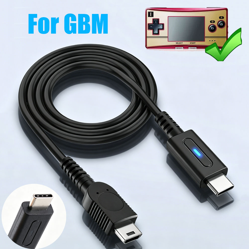 Gaming Console Controller - สายชาร์จ Type-C สำหรับคอนโซล GBM สายไฟจ่ายพลังงานคอนโทรลเลอร์เกม สาย