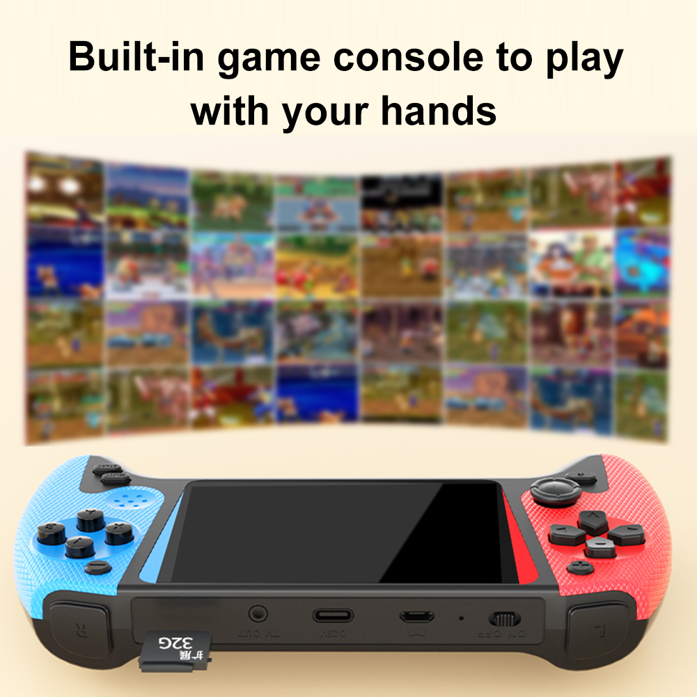 Q21 Gaming Console - X9 คอนโซลเกมพกพา 3.5 นิ้วหน้าจอ LCD คอนโซลวิดีโอเกมย้อนยุคในตัว