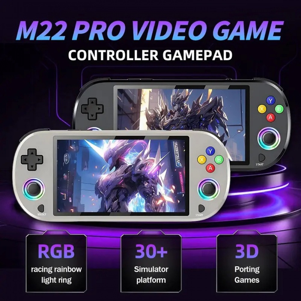 Q21 Gaming Console - เครื่องเล่นเกมพกพา New M22 Pro Retro พร้อมเกมกว่า