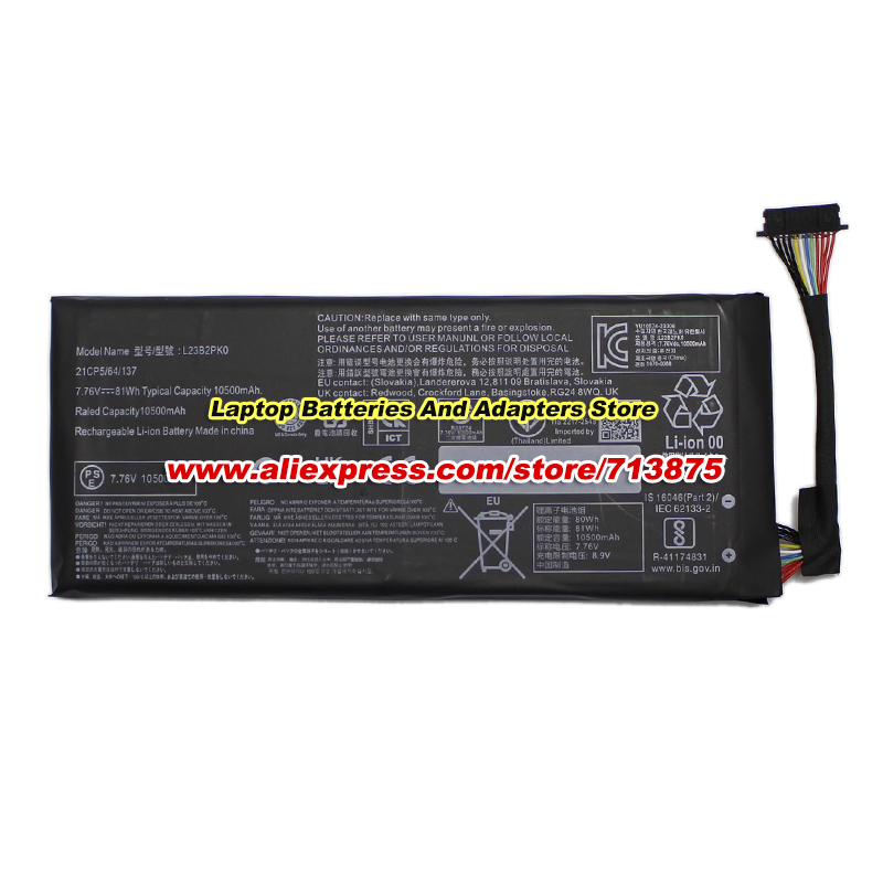 81Wh L23B2PK0 แบตเตอรี่ 7.76V  - Gaming Console Lenovo บทวิจารณ์และราคา