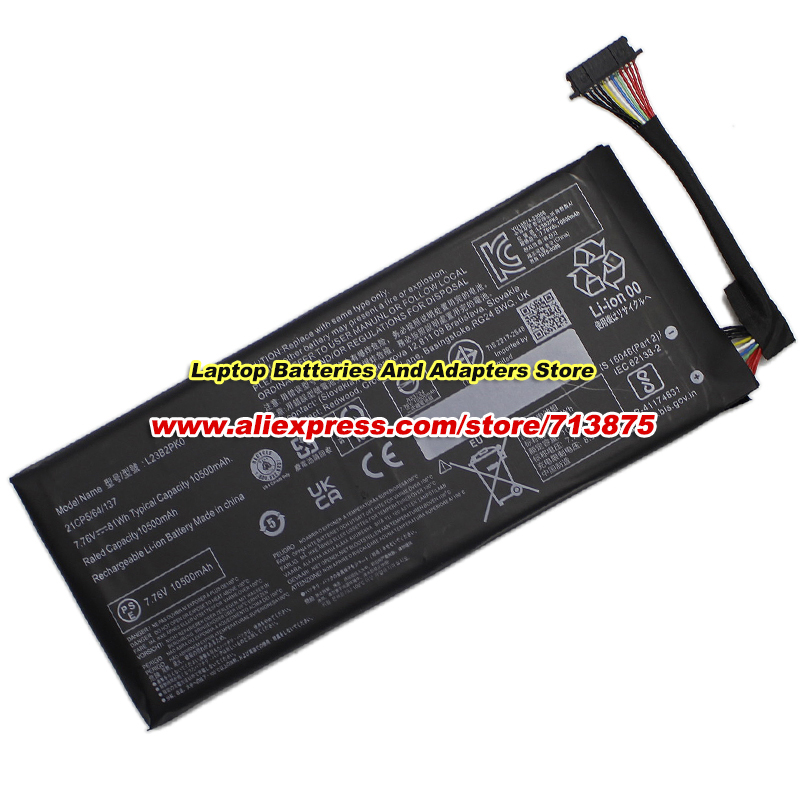 81Wh L23B2PK0 แบตเตอรี่ 7.76V  - Gaming Console Lenovo บทวิจารณ์และราคา