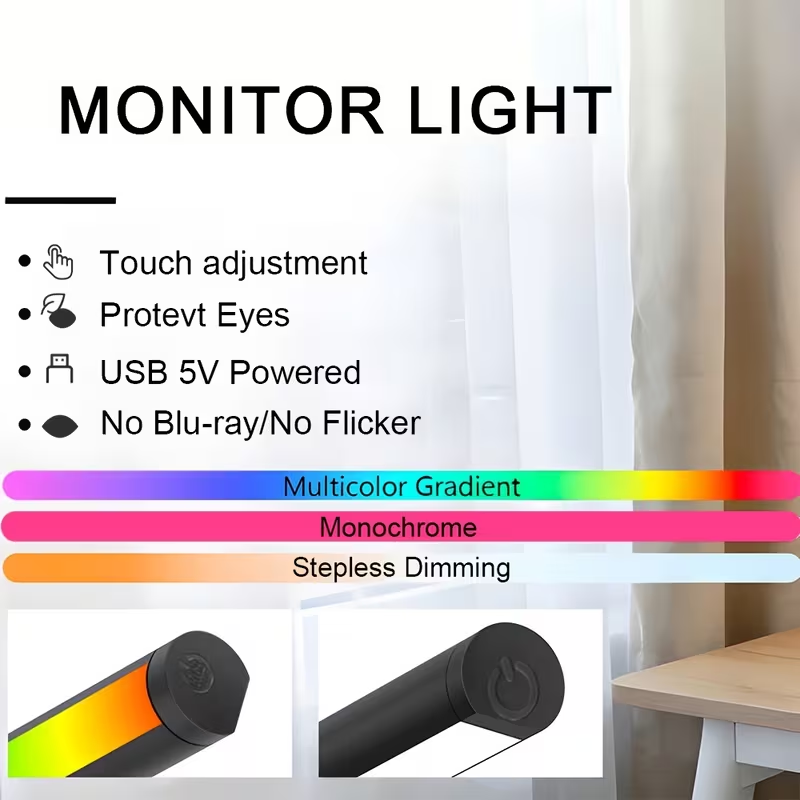 ไฟมอนิเตอร์แบบแท่ง LED สำหรับแ - Led Gaming Light Strip บทวิจารณ์และราคา