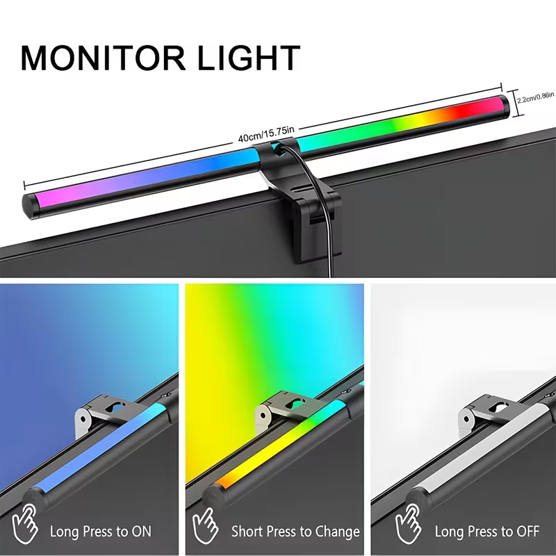 ไฟ LED แบบแขวนหน้าจอ USB 5V สำ - Led Gaming Light Strip บทวิจารณ์และราคา