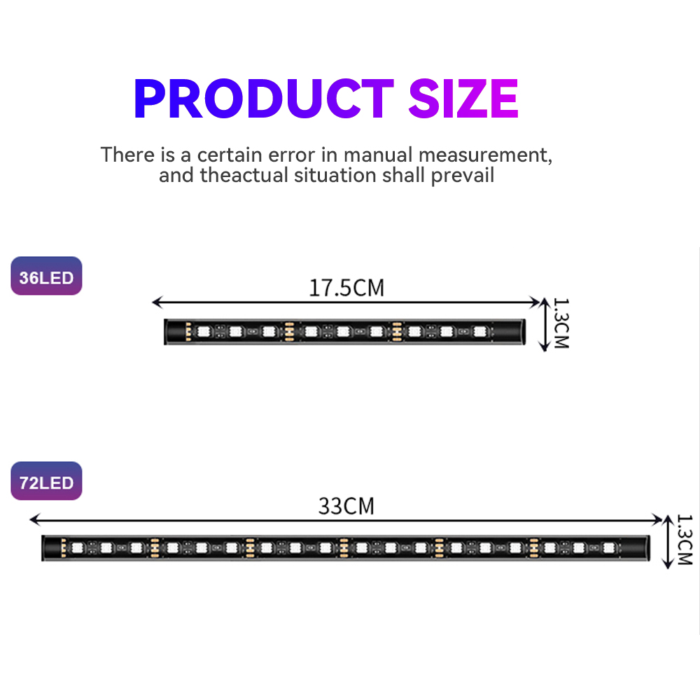 12V มอเตอร์รถตกแต่งโคมไฟ 4IN1  - Led Gaming Light Strip บทวิจารณ์และราคา