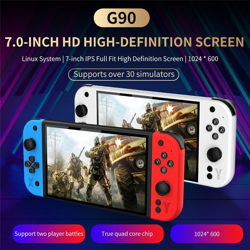 เครื่องเล่นเกมพกพา Hot-G90 หน้ - Gaming Console G90 บทวิจารณ์และราคา