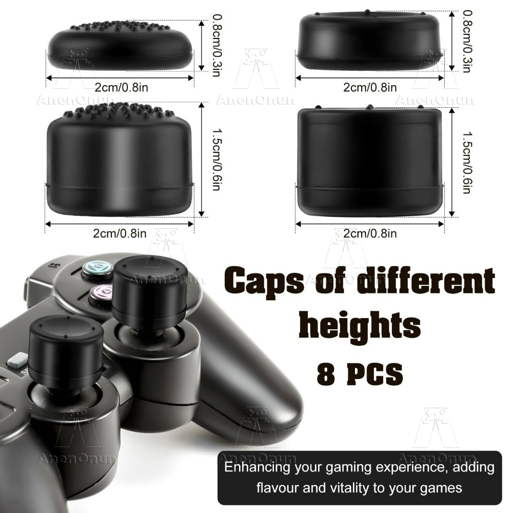 8PCS Thumb Grip Caps Controlle - Gaming Console Tv Stick บทวิจารณ์และราคา