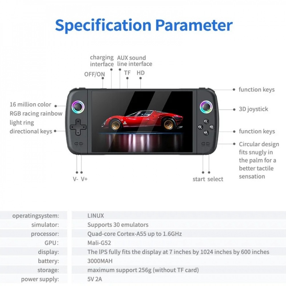 เครื่องเล่นเกมพกพา M27 หน้าจอ  - Q21 Gaming Console บทวิจารณ์และราคา