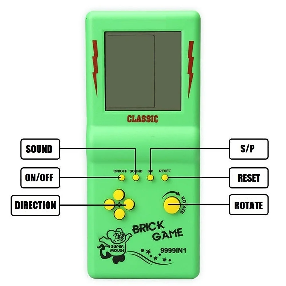 เครื่องเล่นเกมพกพา Tetris ขนาด - Gaming Console Years บทวิจารณ์และราคา